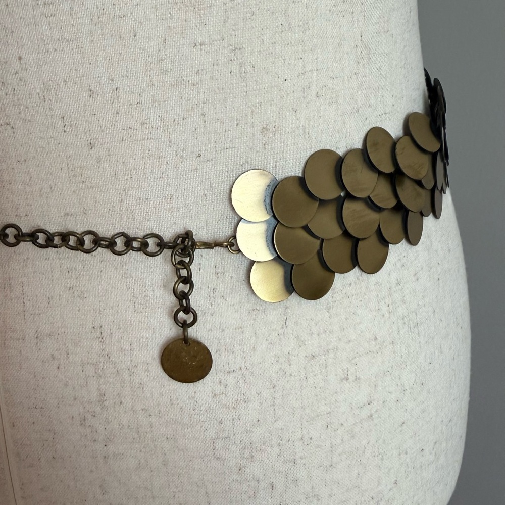 Gold Disc Statement Belt - Picture 4 of 4